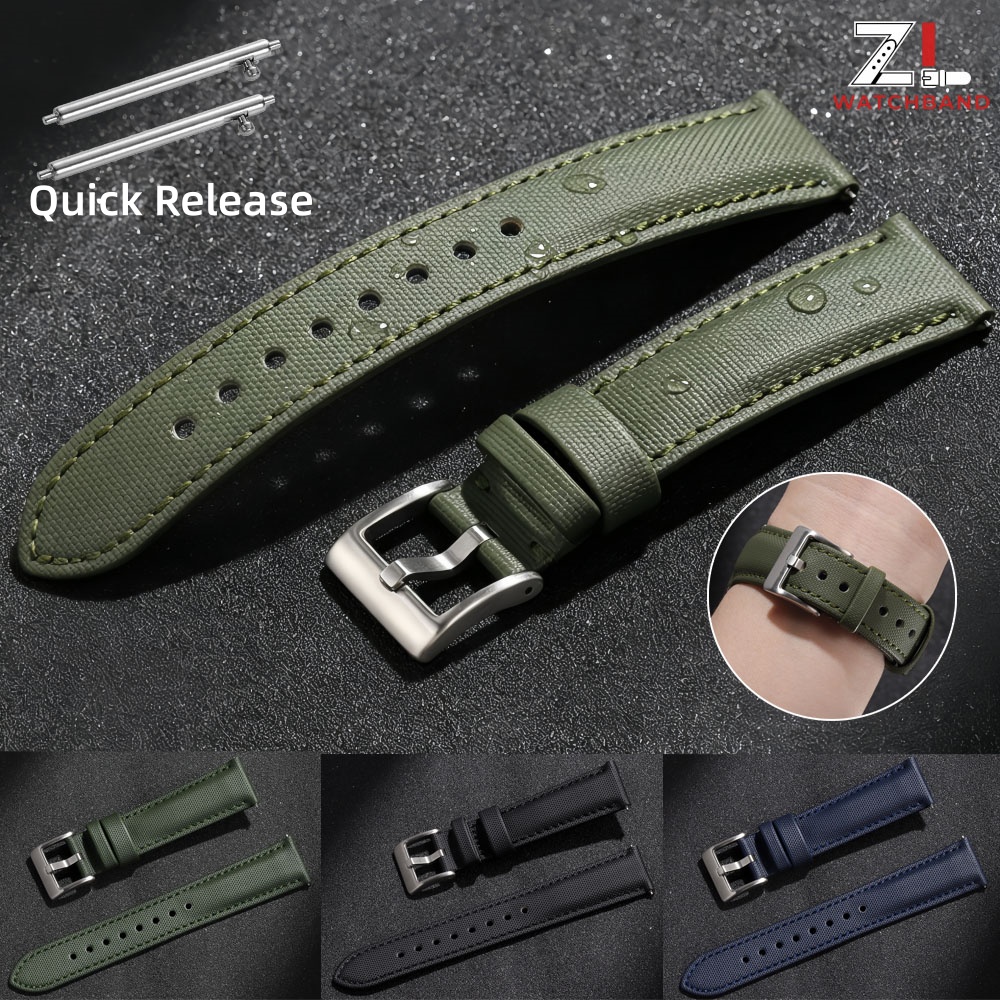 Premium Sailcloth Watch Band f - đánh giá và giá Canvas Strap Watch