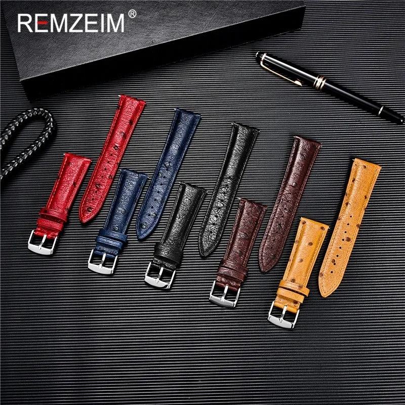 Colorful Ostrich Pattern Watch - đánh giá và giá Suede Strap Watch